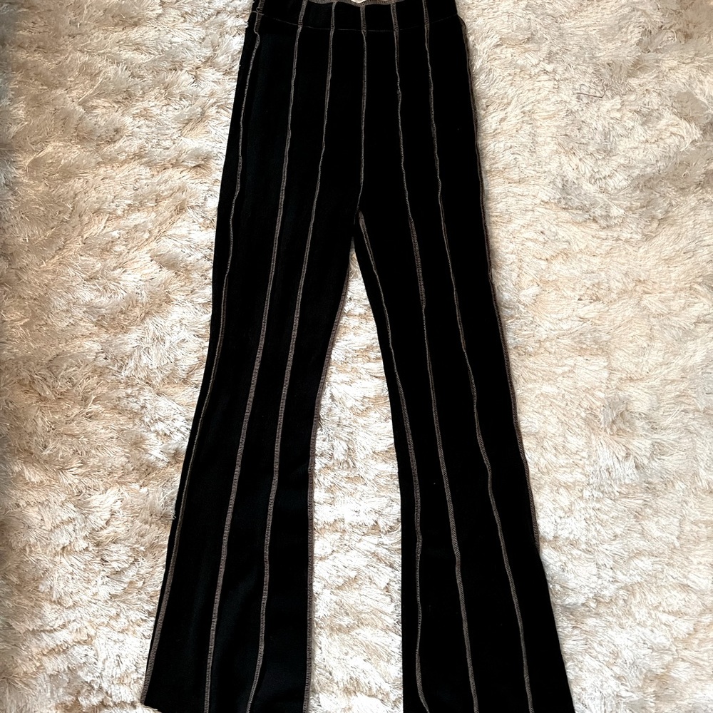 Funky flare high wasted cotton pants